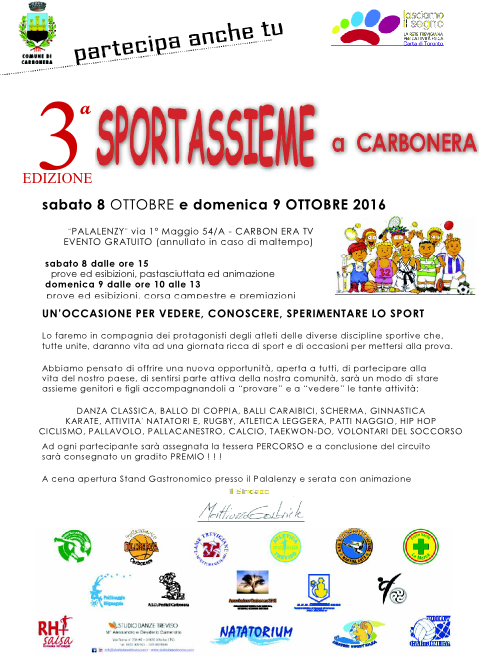 Locandina sport assieme