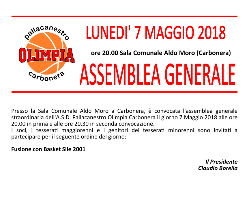 Assemblea Generale 2018